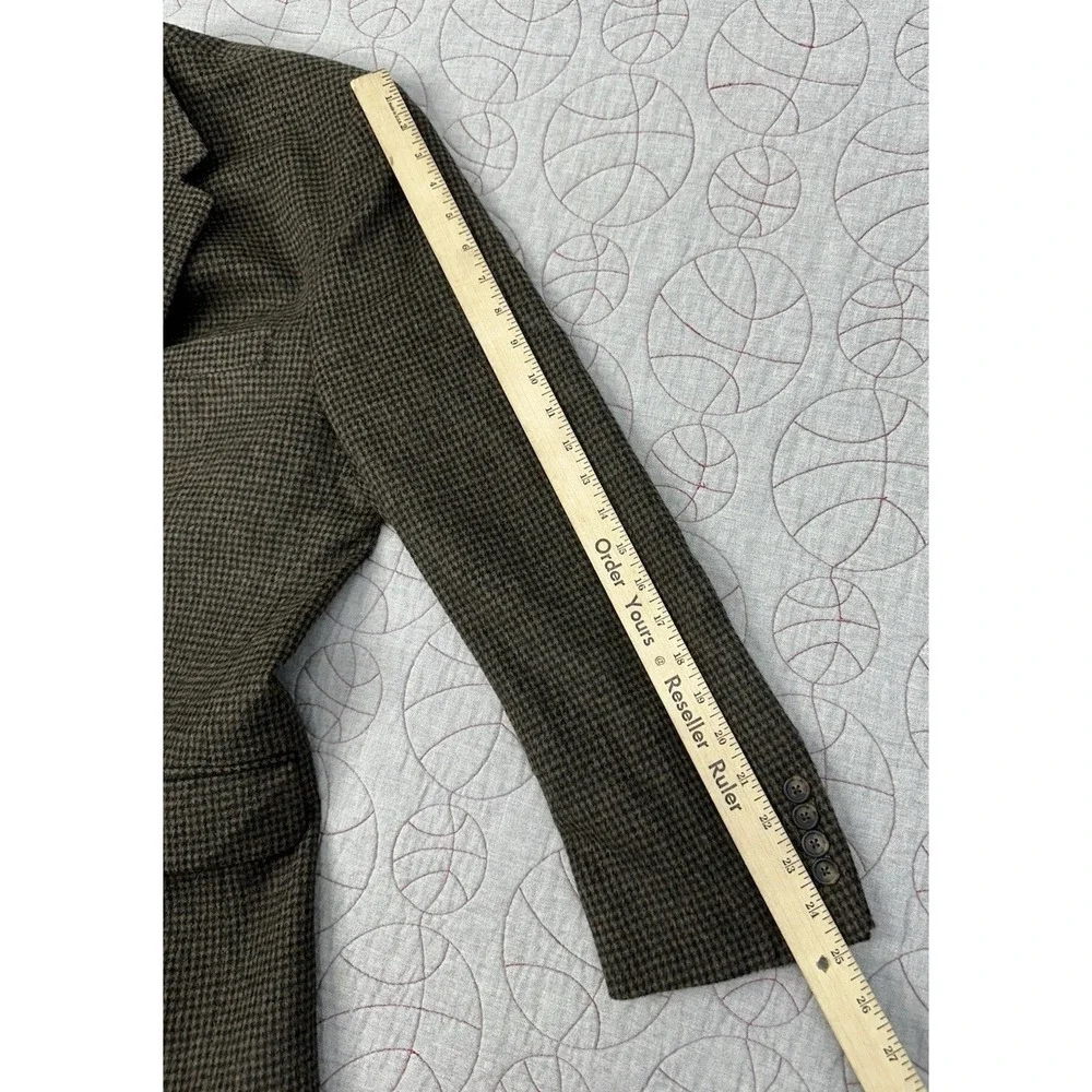 Jos. A. Bank Blazer 100% Camel Hair Mens 40R Brown Black Houndstooth Sports Coat